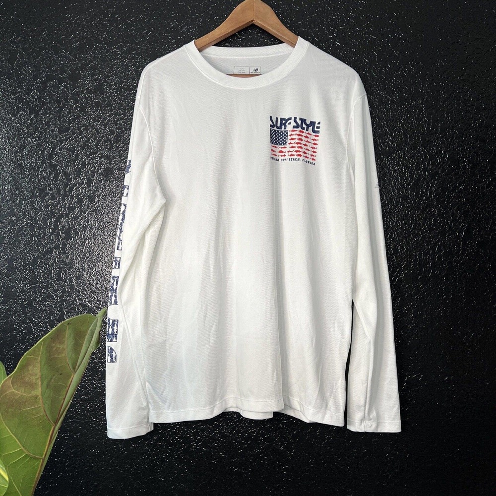 New Balance surf style panama city beach florida long sleeve breathable sz large